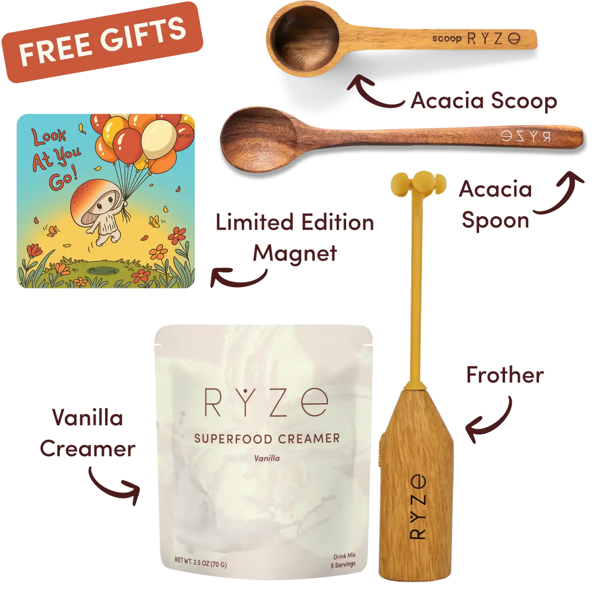 Mushroom Coffee Starter Kit (60 servings) - Simple Combo
